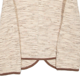 Cropped Womens Overcoat Coat Beige S