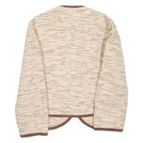 Cropped Womens Overcoat Coat Beige S