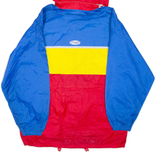 CATHEXeS Mens Windbreaker Jacket Red Nylon Hooded Colourblock M
