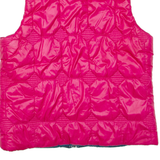 ADIDAS Reversible Womens Puffer Gilet Pink UK 18