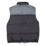 Reversible Mens Puffer Gilet Black Nylon XL
