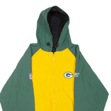 REEBOK Reversible X NFL Green Bay Packers Mens Jacket Green USA Hooded XL