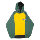 REEBOK Reversible X NFL Green Bay Packers Mens Jacket Green USA Hooded XL