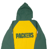 REEBOK Reversible X NFL Green Bay Packers Mens Jacket Green USA Hooded XL