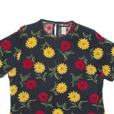 SAG HARBOR Womens Printed Top Black Floral M