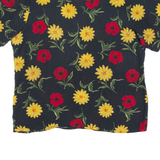 SAG HARBOR Womens Printed Top Black Floral M