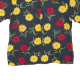 SAG HARBOR Womens Printed Top Black Floral M