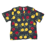 SAG HARBOR Womens Printed Top Black Floral M
