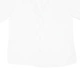 Womens Blouse White V-Neck M