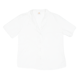 Womens Blouse White V-Neck M