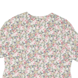 Womens Printed Blouse Pink Floral L