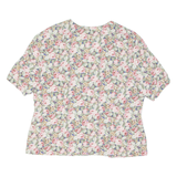 Womens Printed Blouse Pink Floral L