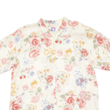 YESSICA Womens Printed Blouse Yellow Floral XL