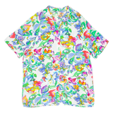 Womens Printed Blouse Blue V-Neck Floral UK 18