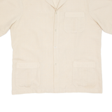 Womens Blouse Beige V-Neck L