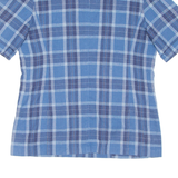 Womens Printed Waistcoat Blue V-Neck Check M