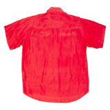 Womens Blouse Red Collared Silk M