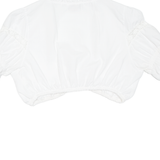 FUCHS Cropped Womens Milkmaid Top White L