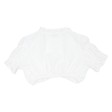 FUCHS Cropped Womens Milkmaid Top White L