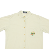 GOLDIX Womens Blouse Beige Collared L