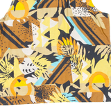 DI MARIO Womens Printed Vest Brown Sleeveless Crazy Pattern M