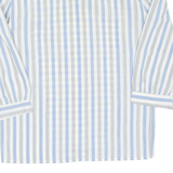 Womens Printed Blouse Blue 3/4 Sleeve Striped S