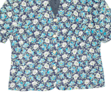 SCHNEBERGER Womens Printed Blouse Blue V-Neck Floral UK 20