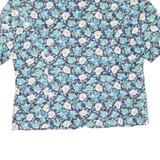 SCHNEBERGER Womens Printed Blouse Blue V-Neck Floral UK 20