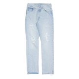LEVI'S 501 BIG E Jeans Distressed Womens Blue Regular Straight W26 L32