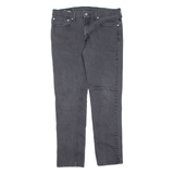 LEVI'S 511 BIG E Jeans Mens Black Slim Straight W34 L32