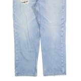 CARHARTT Fleece Lined Mens Jeans Blue Regular Straight Stone Wash W36 L30