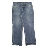 CARHARTT Staff Mens Jeans Blue Regular Straight Stone Wash W34 L32