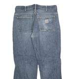 CARHARTT Staff Mens Jeans Blue Regular Straight Stone Wash W34 L32