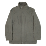 CANDA Quilted Lined Mens Coat Green L