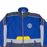 LEU Mens Track Jacket Blue Nylon M