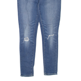 LEVI'S Distressed Demi Curve Womens Jeans Blue Skinny Stone Wash W24 L27