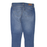 LEVI'S Distressed Demi Curve Womens Jeans Blue Skinny Stone Wash W24 L27