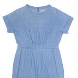 COS Womens Day Dress Blue Short Sleeve Knee Length M