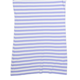 CREW CLOTHING Womens T-Shirt Dress Purple Striped Short Sleeve Knee Length UK 12