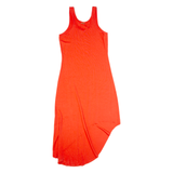 MICHAEL KORS Womens Day Dress Red Sleeveless Hi-Low S