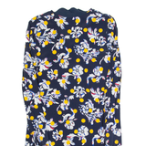 TOMMY HILFIGER Womens Day Dress Blue Floral Long Sleeve Knee Length S