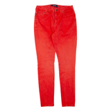 BODEN Womens Trousers Red Regular Skinny W28 L31