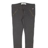 HOLLISTER Womens Trousers Grey Regular Skinny W26 L29