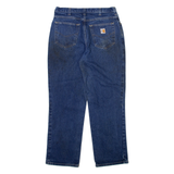 CARHARTT Mens Jeans Blue Regular Straight W32 L30