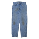 CARHARTT Mens Jeans Blue Relaxed Straight W34 L34