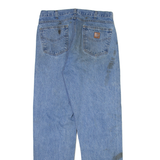CARHARTT Mens Jeans Blue Relaxed Straight W34 L34
