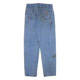 CARHARTT Mens Jeans Blue Relaxed Straight W34 L34