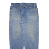 LEVI'S Mens Jeans Blue Relaxed Straight Stone Wash W38 L32