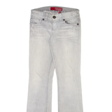 GUESS JEANS Womens Jeans Grey Regular Bootcut Stone Wash W27 L33