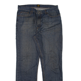 LEE Mens Jeans Blue Relaxed Straight Stone Wash W38 L34